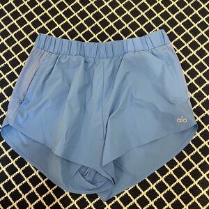 ALO Yoga Women's Light Blue Athletic Shorts